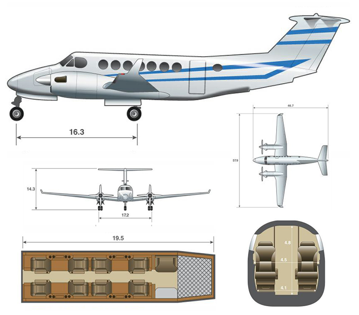 King Air 350 specifications