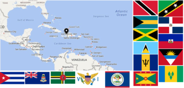 Map-of-Countries-in-Caribbean